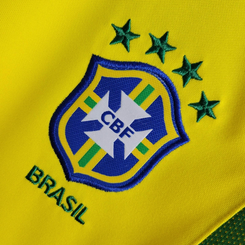 Brazylia 2002 Domowa koszulka krajowa